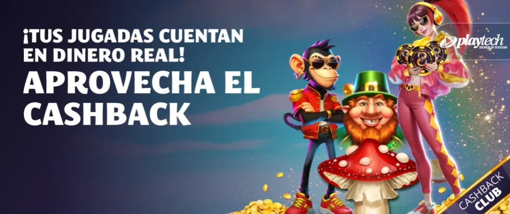 Banner del Club de Reembolso en YoCasino que informa a los jugadores sobre los reembolsos por sus juegos.