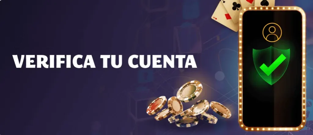 Banner de verificación de cuenta de YoCasino para garantizar la seguridad y el acceso a los pagos.